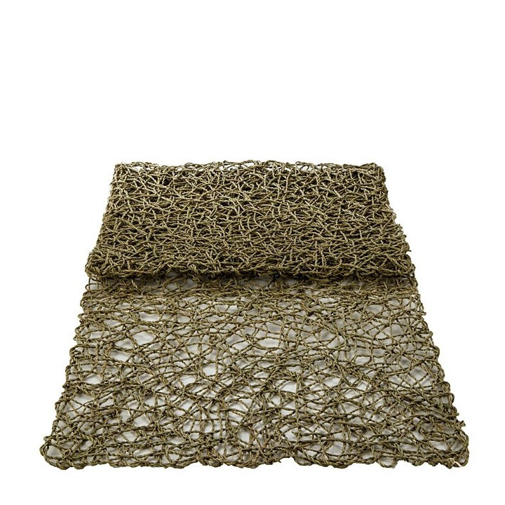 Chemin de table melange couleur vert 160 cm