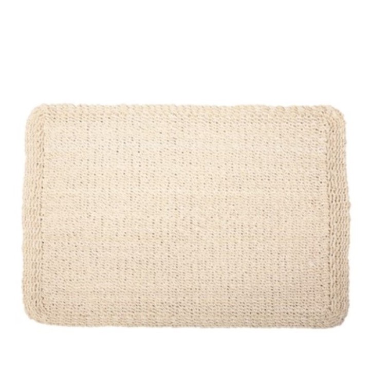 Tovaglietta intreccio spesso abaca col. bianco 39 x 49.5 cm