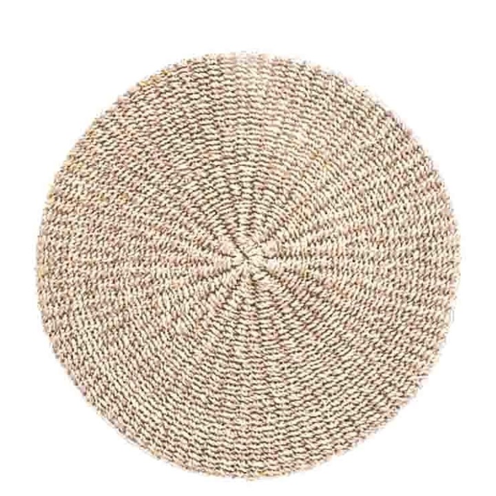 White thick interwoven underplate d38 cm