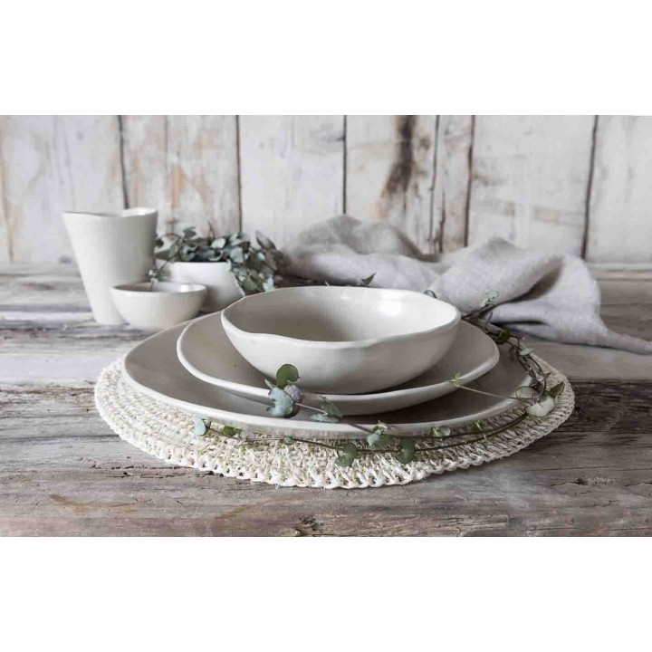 Sottopiatto uncinetto in abaca