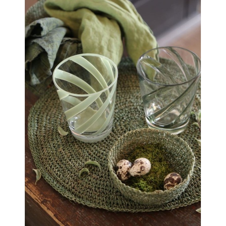 Set de table en crochet d'abaca