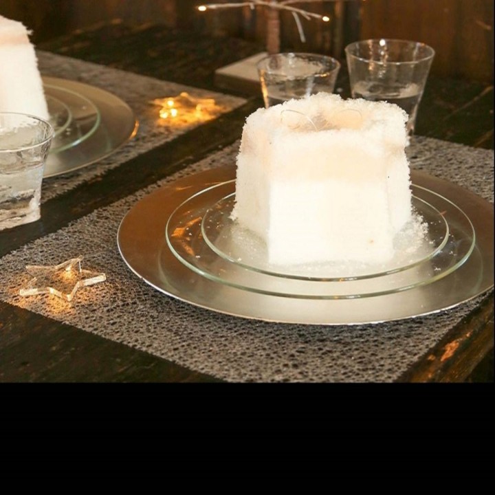 Polyetylene frozen design woven placemat 35 x 50 cm