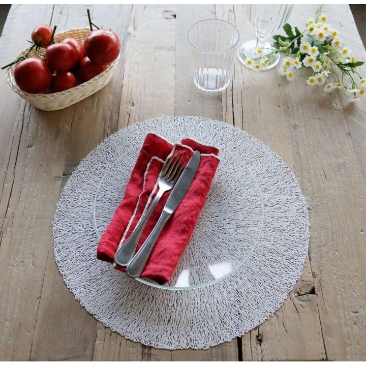 Sottopiatto pvc intrecciato