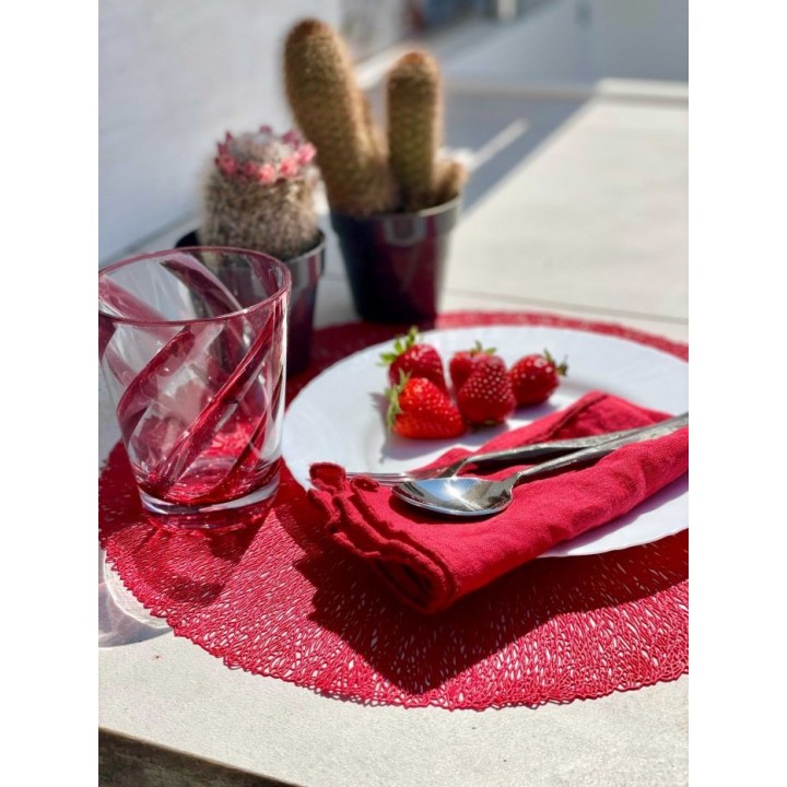 Set de table tresse en pvc