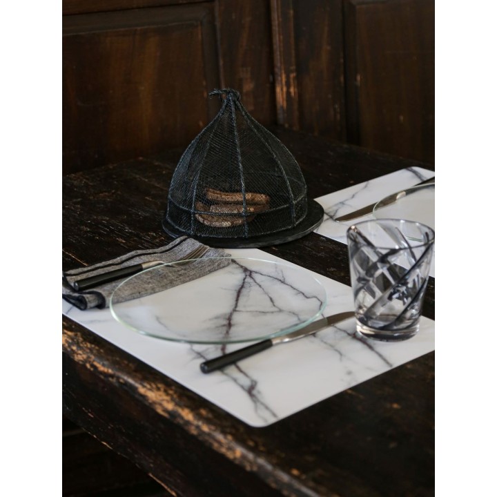 Set de table en polypropylene motif marbre 30 x 45 cm