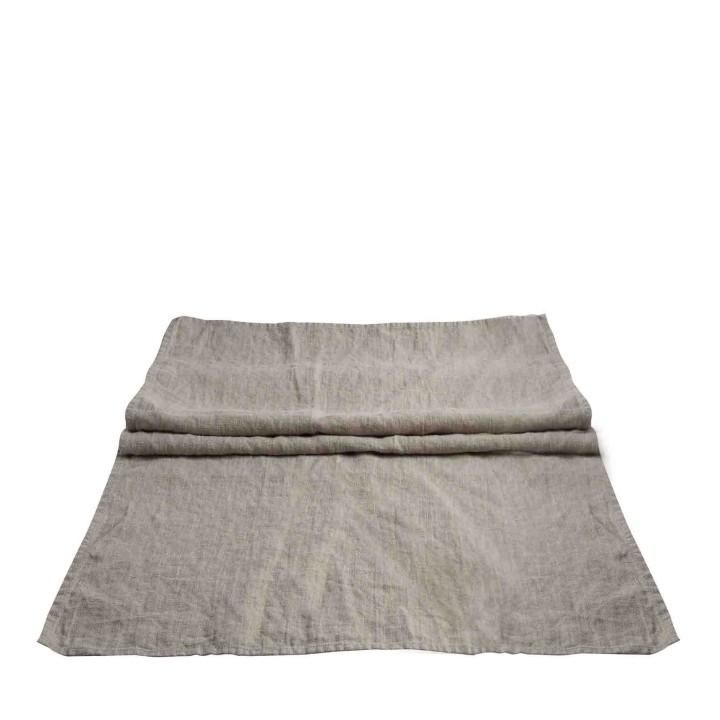 100%linen16 runner with fringes 50x160 cm