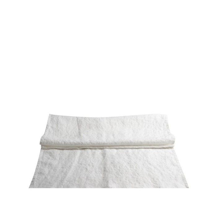 Runner 100% lin16 colour white 50 x 160 cm