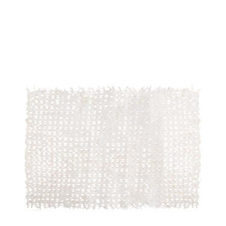 Tovaglietta carta fatta a mano bianca/oro 31.5 x 47 cm