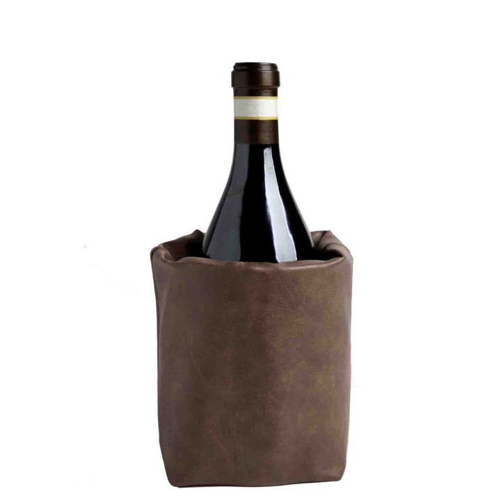 Cooling faux leather glacette for magnum bottles