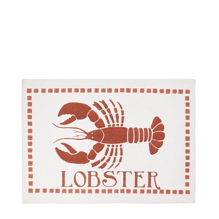 Set de table 100% coton homard 33 x 48 cm