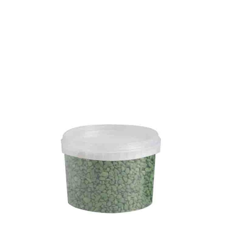 Jar of green small stones v565 ml