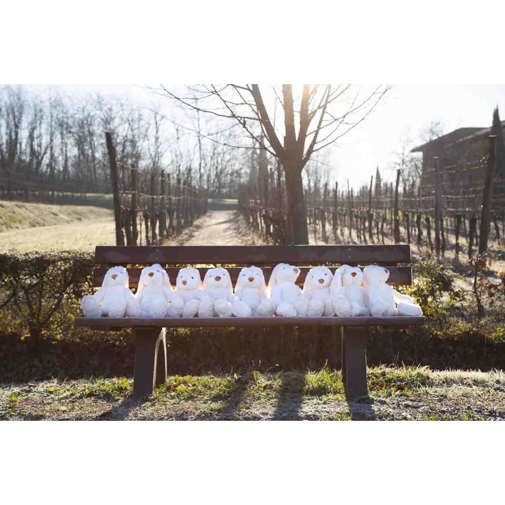 Bianconiglio coniglio decorativo orecchie lunghe h50 cm