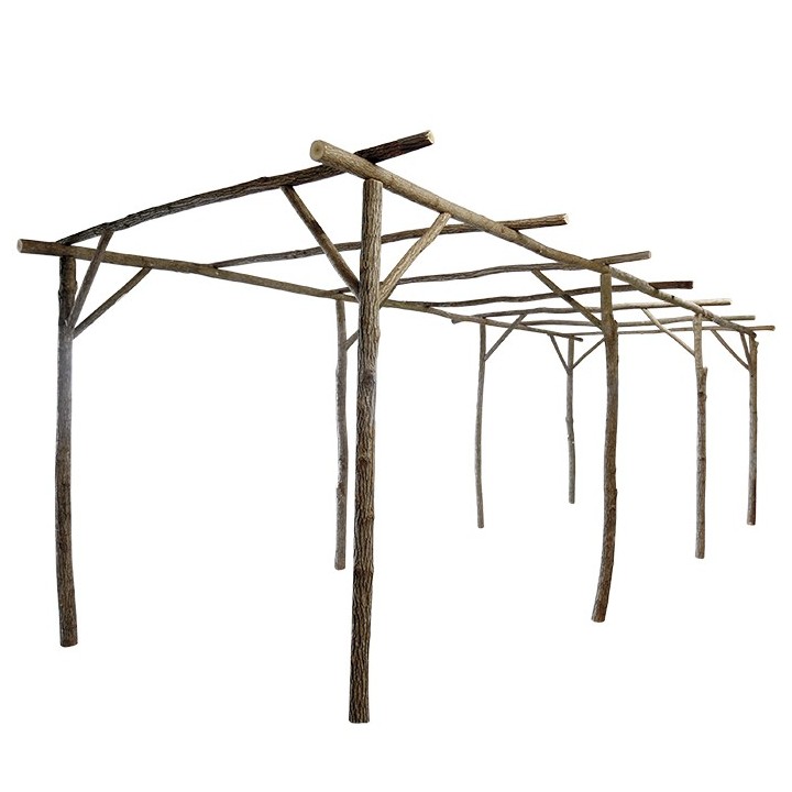 Wooden patio 750 x 240 h250 cm