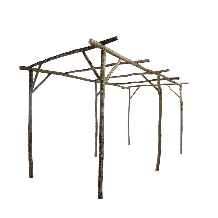 Wooden patio 500 x 240 h250 cm