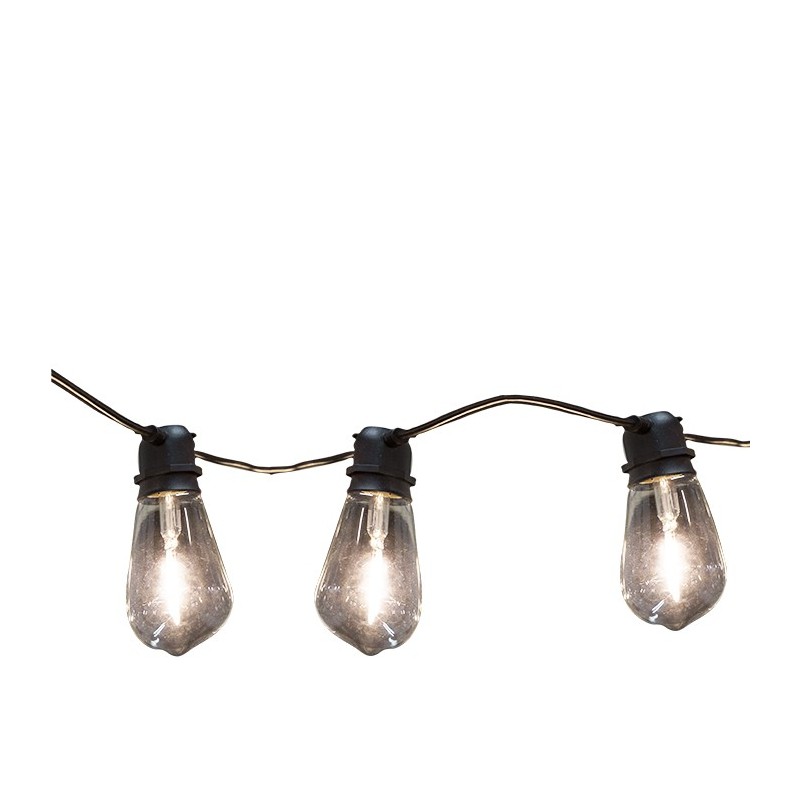 10 glass light bulb extendable wire in/outdoor use (electricity)5m