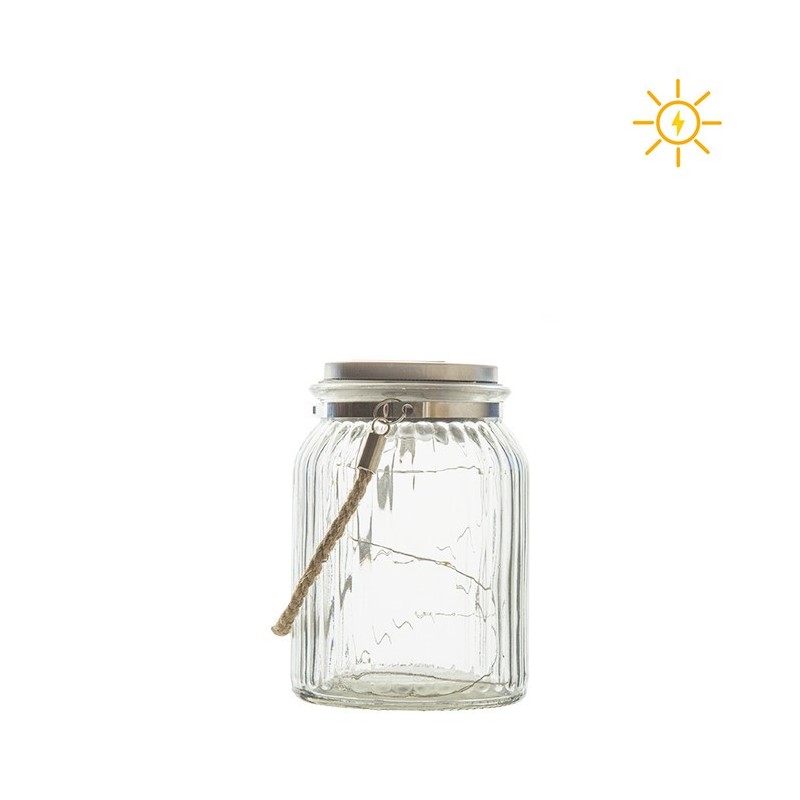 Solar energy lighting jar for outdoor use d11 h15.6 cm