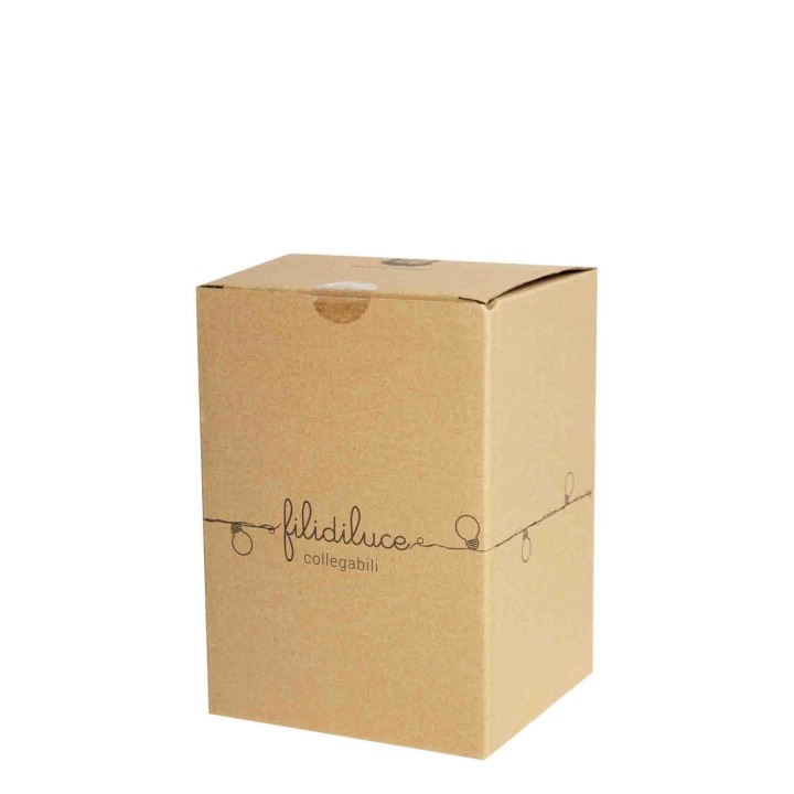 Fil 10 ampoules en plastique avec prise de courante pour int-ext 5m