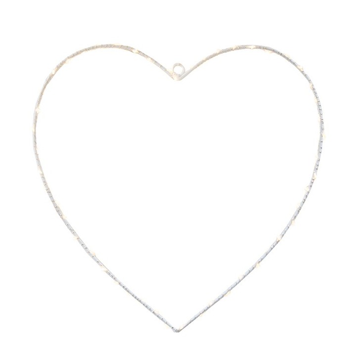 Coeur 50 led et batterie indique pour l'exterieur h30 cm