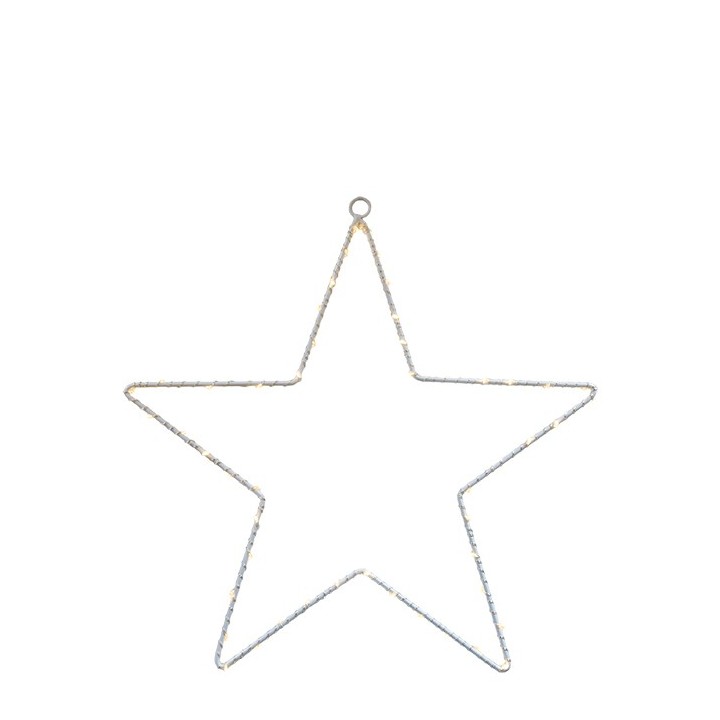 Etoile avec 50 led et batterie indiquee pour l'usage exterieur h20 cm