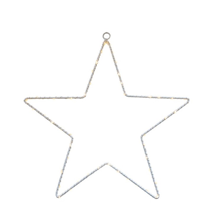 Star with 50 led with battery suitable for outdoor use h30 cm