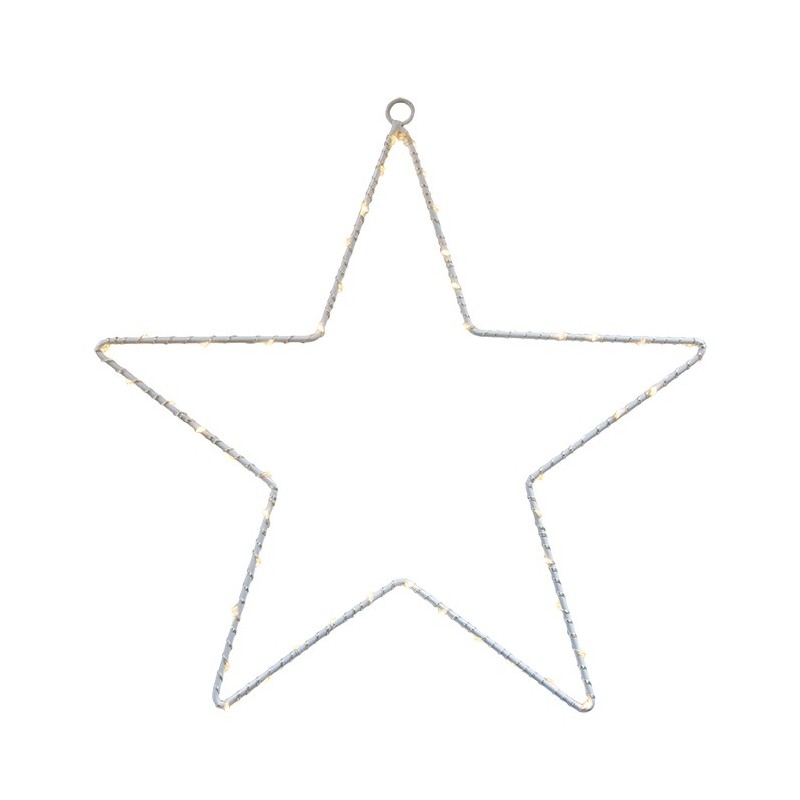 Star with 50 led with battery suitable for outdoor use h50cm