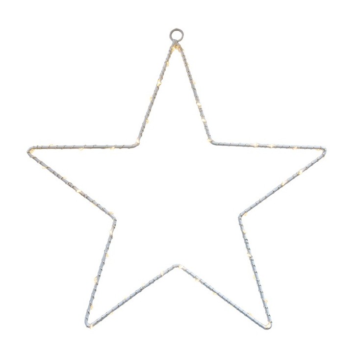 Star with 50 led with battery suitable for outdoor use h50cm