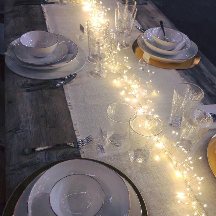 Waterfall of 300 led lights with plug for in/outdoor use 3 m