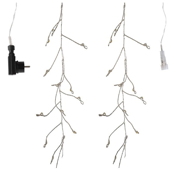 Cascata(2fili)600led corrente int/est prolungabile 6 m