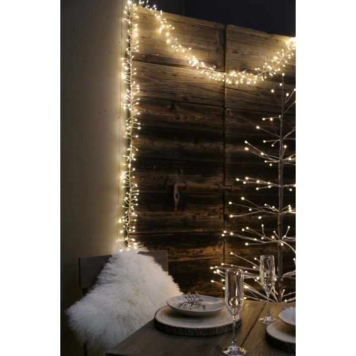 Extension cable for waterfall led light with 2 jacks in/outdoor use 3 m