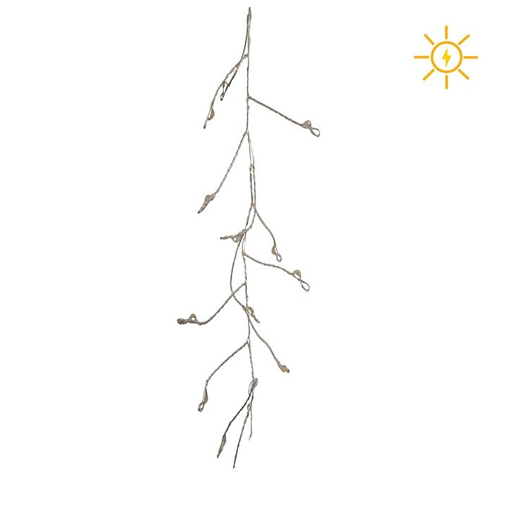 Waterfall of 300 led lights solar power 3 m