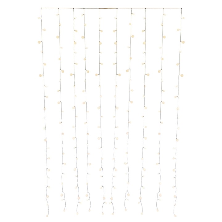 Curtain lights with plug suitable for indoor and outdoor use 135 cm