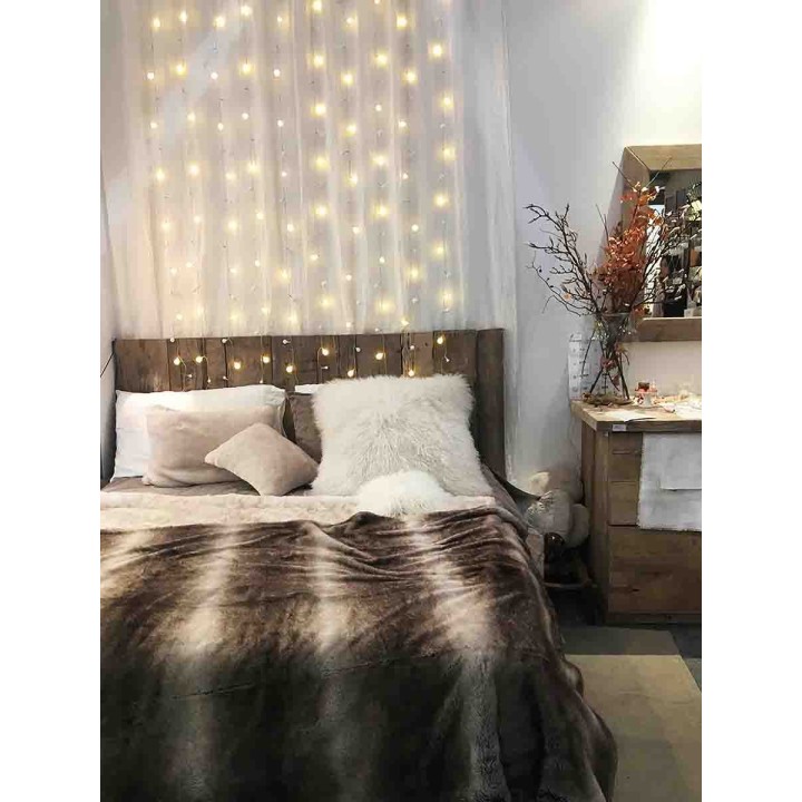 Curtain lights with plug suitable for indoor and outdoor use 135 cm