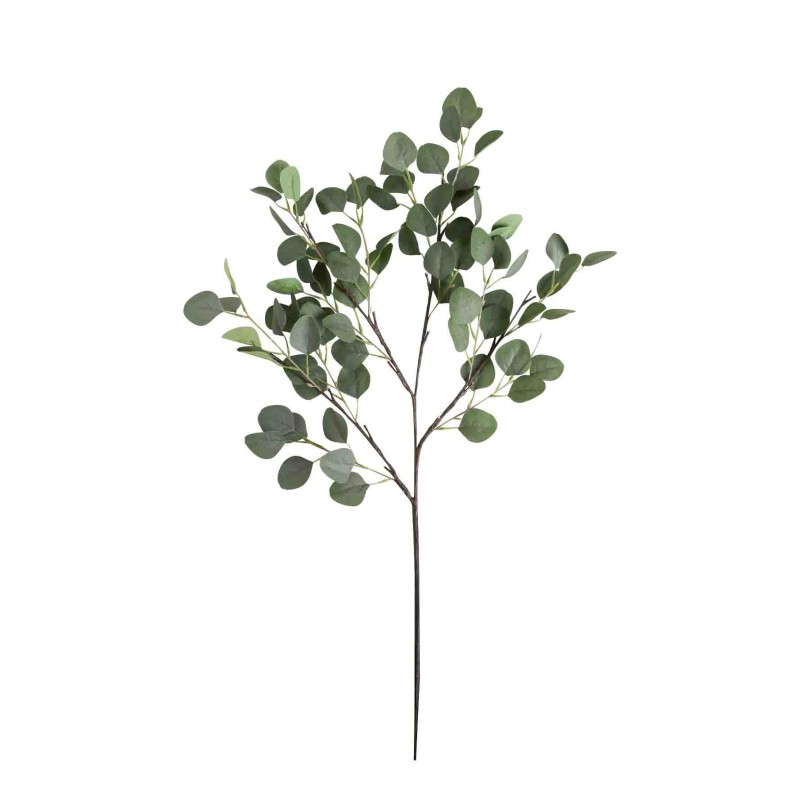 Eucaliptus branch with 16 led lights and alcaline batteries individually packed h100cm