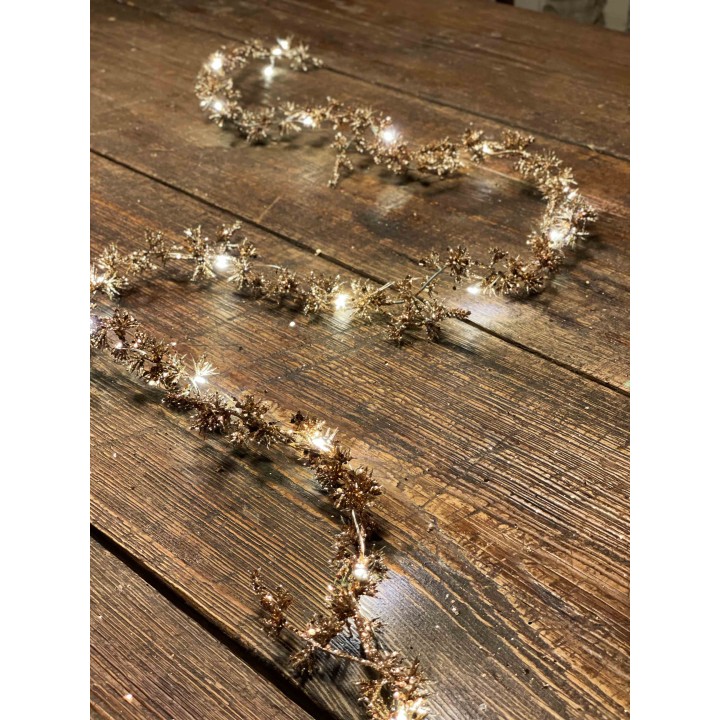 Bright golden stripe 20 led usb power bank 180 cm