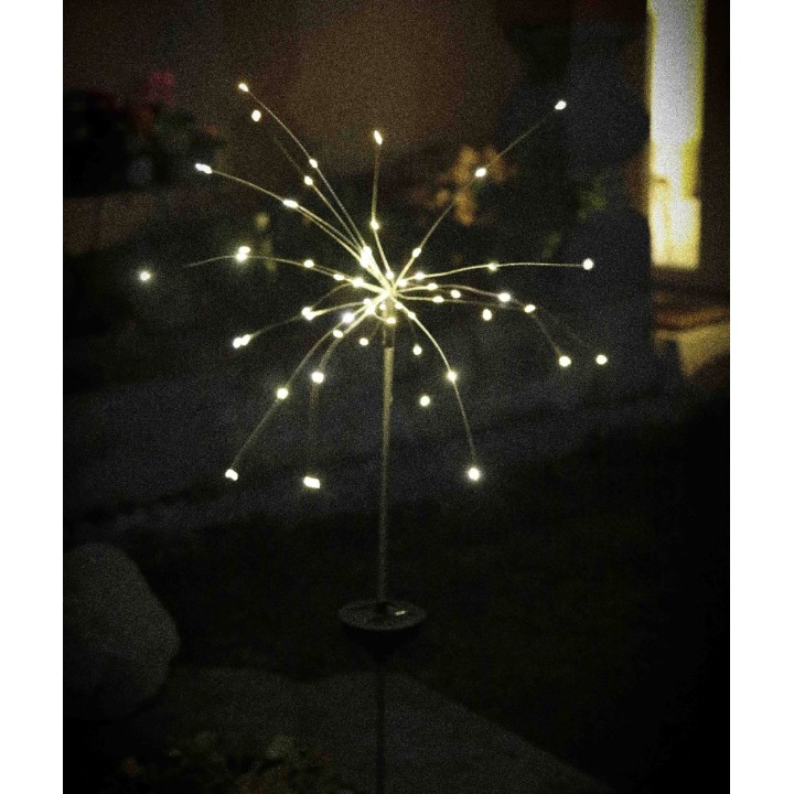 Pissenlit energie solaire avec 60 leds h85 cm