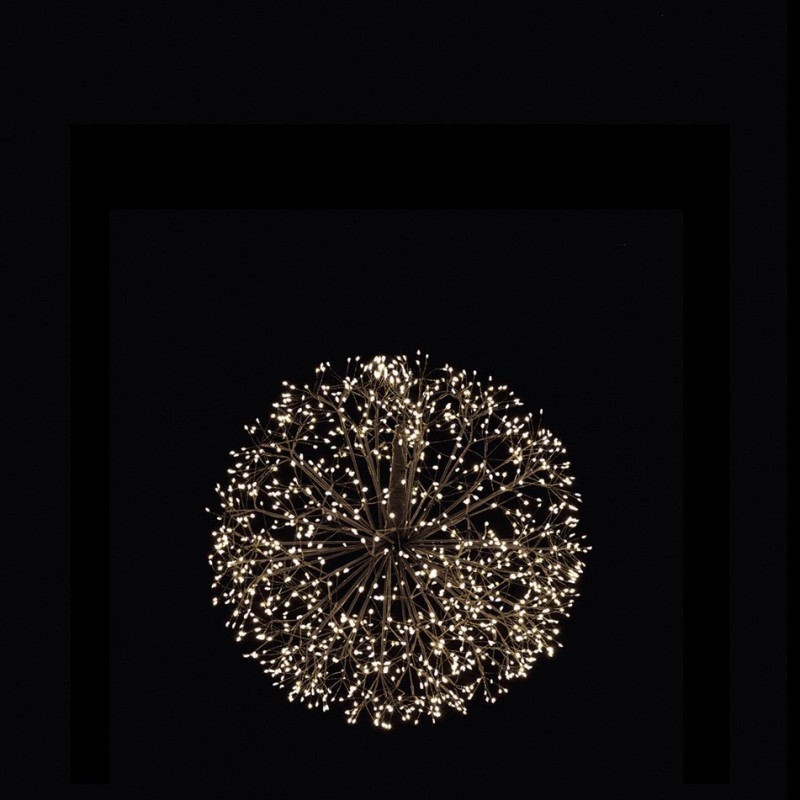 Palla nera led da appendere 576 luci d40 cm