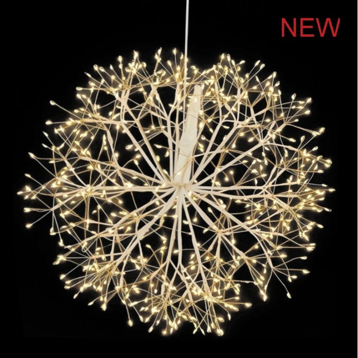 White led hanging ball 3100 lights d 90 cm