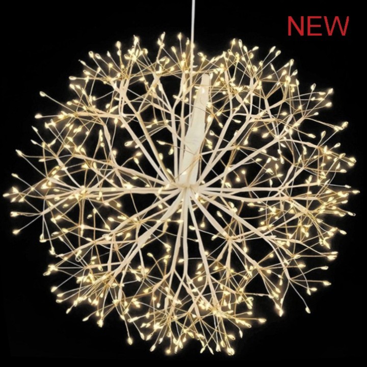 Palla bianca led da appendere 3750 luci d100 cm