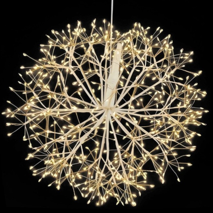 Palla bianca led da appendere 3750 luci d100 cm