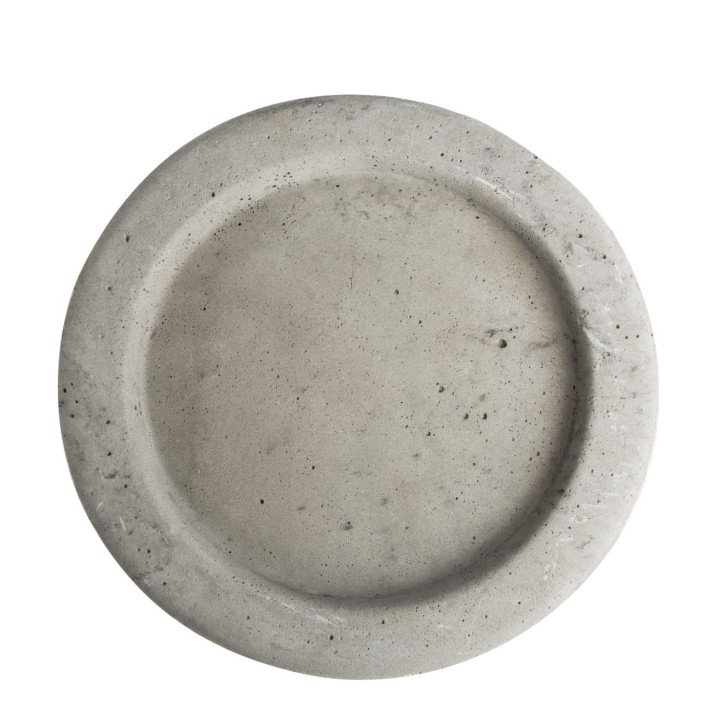 Assiette en pierre avec borde d27 cm