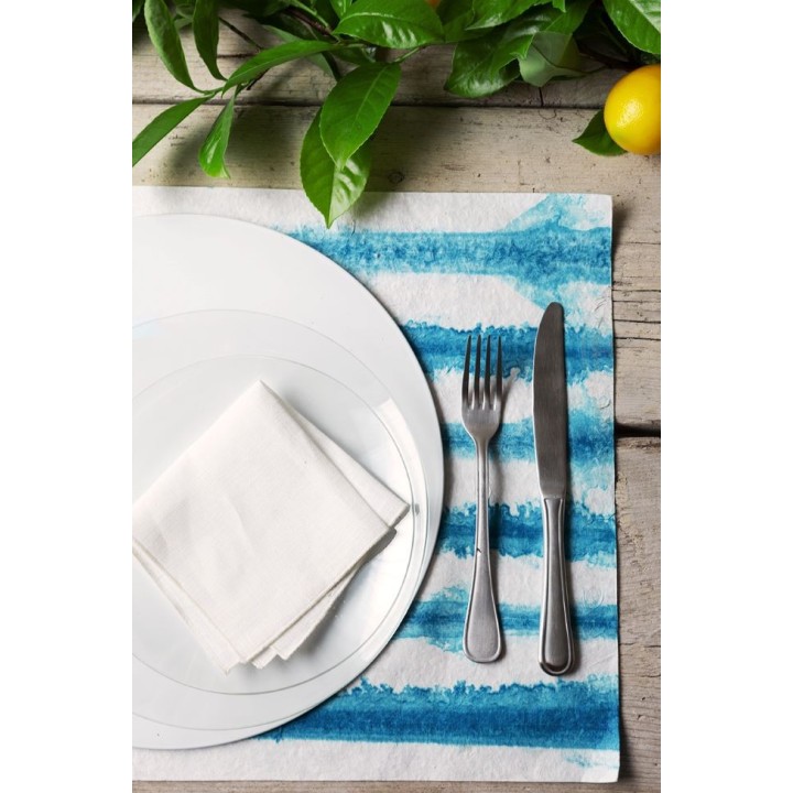 Set 24 posate satinate manico piatto (6 coperti)