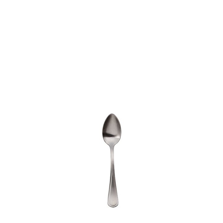 Inox steel coffee spoon flat handle glazed
