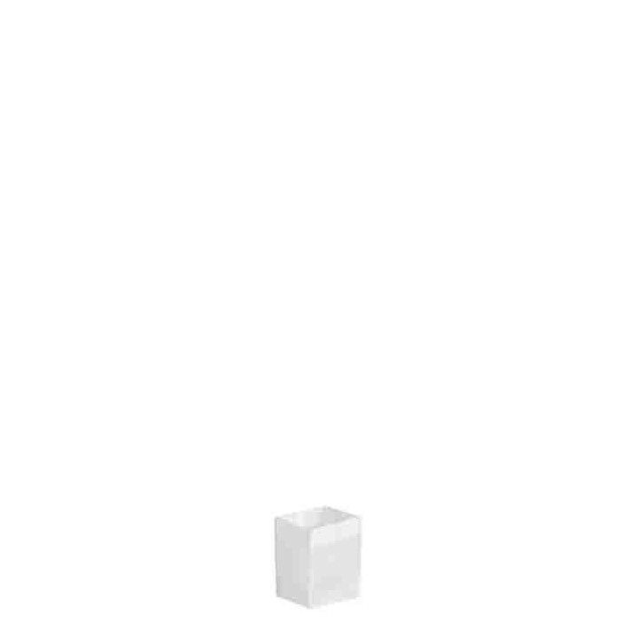 Sacchetto polietilene rigido rete bianco 7 x 7 h9 cm