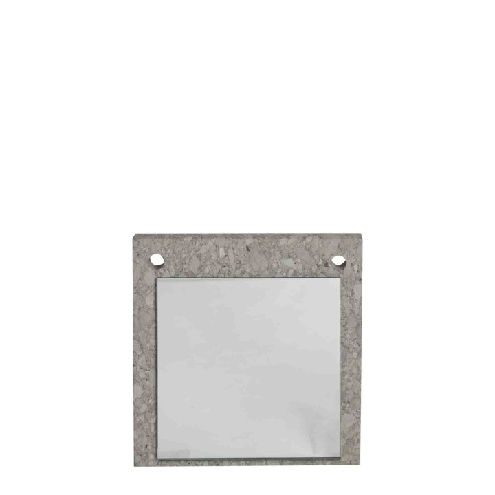 Miroir sur tablette en pierre 25x25 cm
