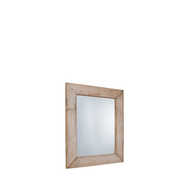 Specchio assi grezze naturale 80 x 100 cm