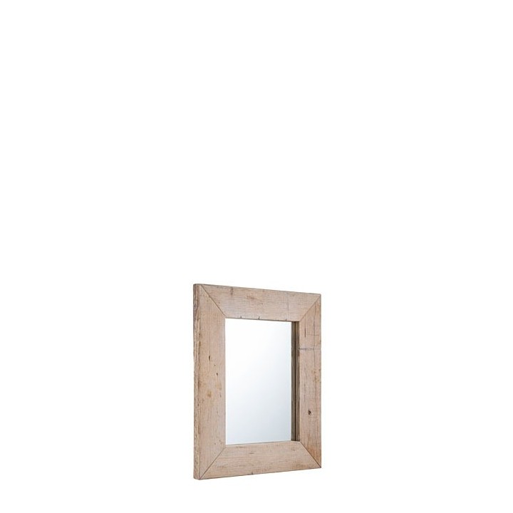 Specchio assi grezze naturale 60 x 70 cm