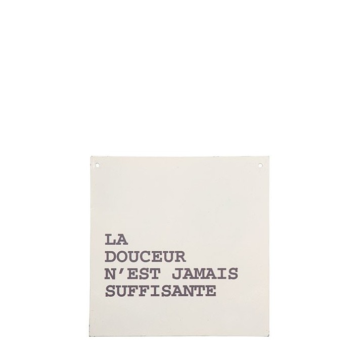 Tin tablet "dolcezza francese" 20 x 20 cm