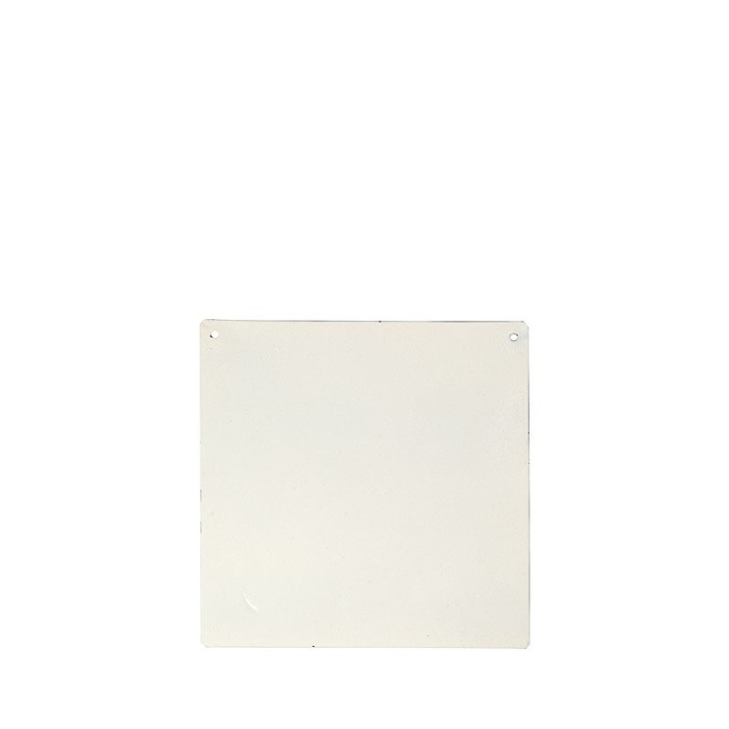 Tin-plated board cream color 20 x 20 cm