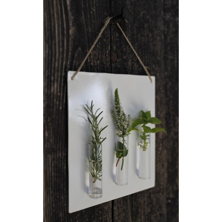 Tin-plated board cream color 20 x 20 cm