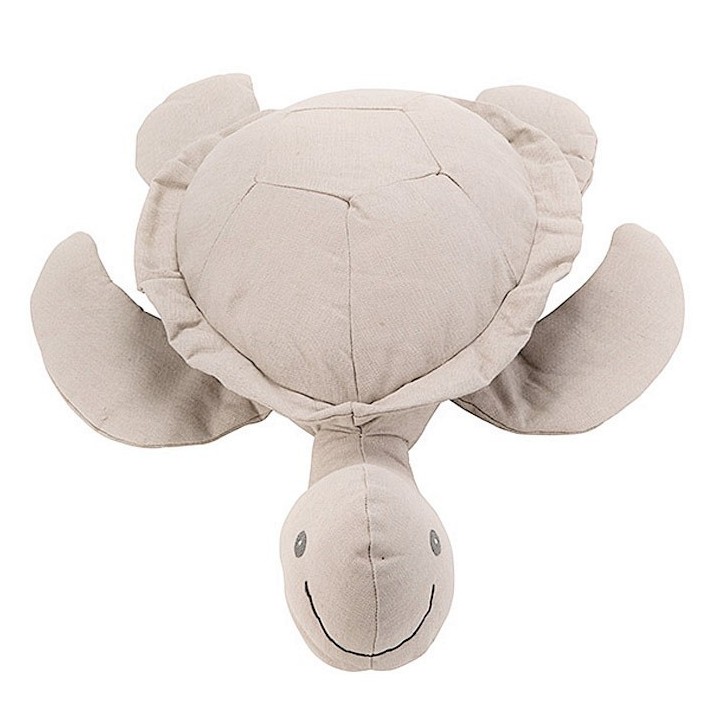 Maxi plush turtle linen color 55 cm
